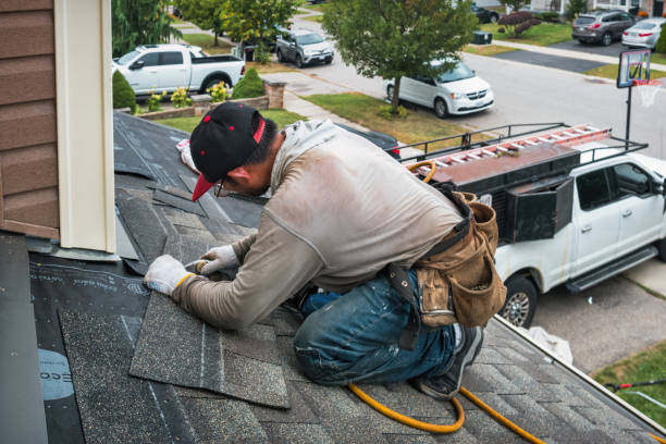 Professional Roof Installation technician working in Hallwood, VA